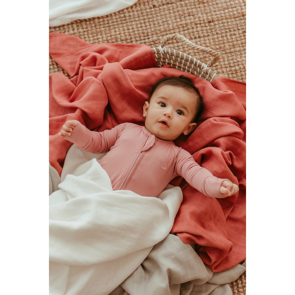 Anvi Baby - Maroon Moon Bamboo Swaddle 120x120cm - Pack of 3