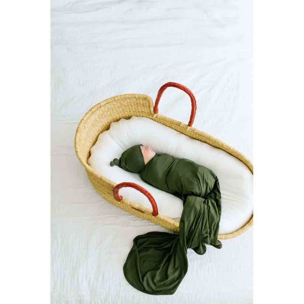 Anvi Baby - Newborn Bamboo Swaddle & Sleepsuit Gift Set - Green