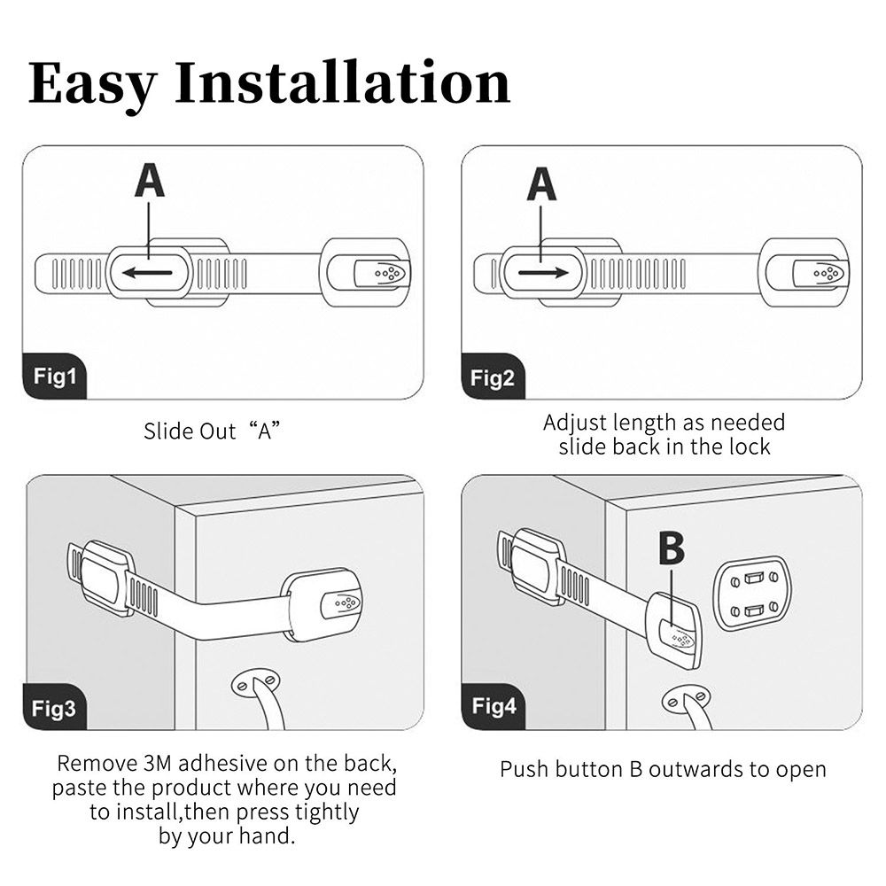 The Kids HQ- Baby Proofing Child Safety Locks - Pack of 10