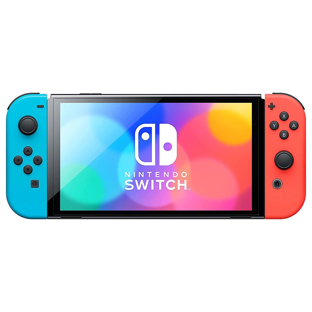 Nintendo - Switch OLED 2021 - Neon Red/Blue Joy-Con