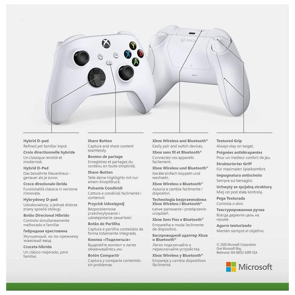 Microsoft - Wireless Controller For Xbox Series X Carbon - White