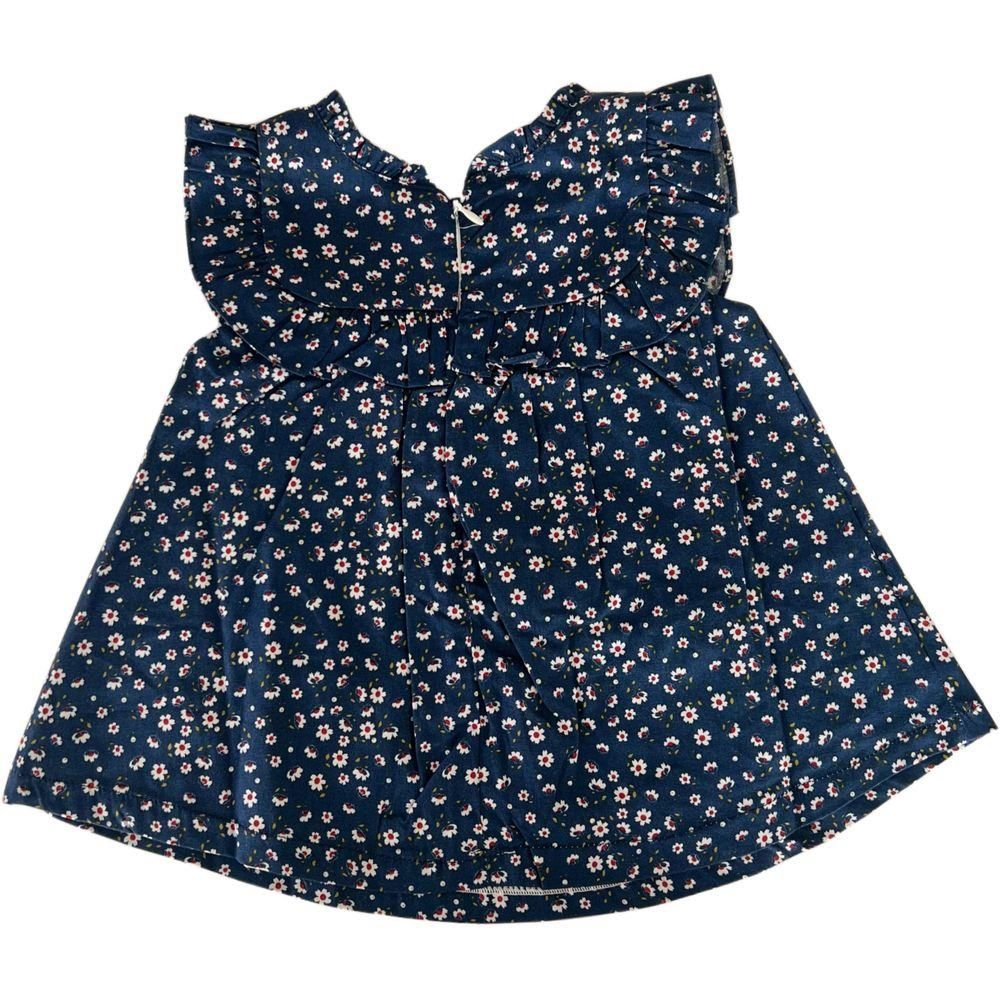 By,Ray - Floral Print Dress - Navy Baby - Blue