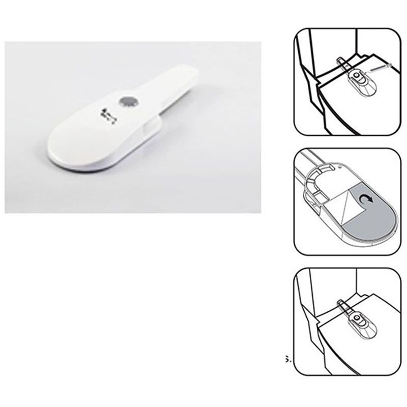 B-Safe - Adhesive Toilet Lid Lock - White