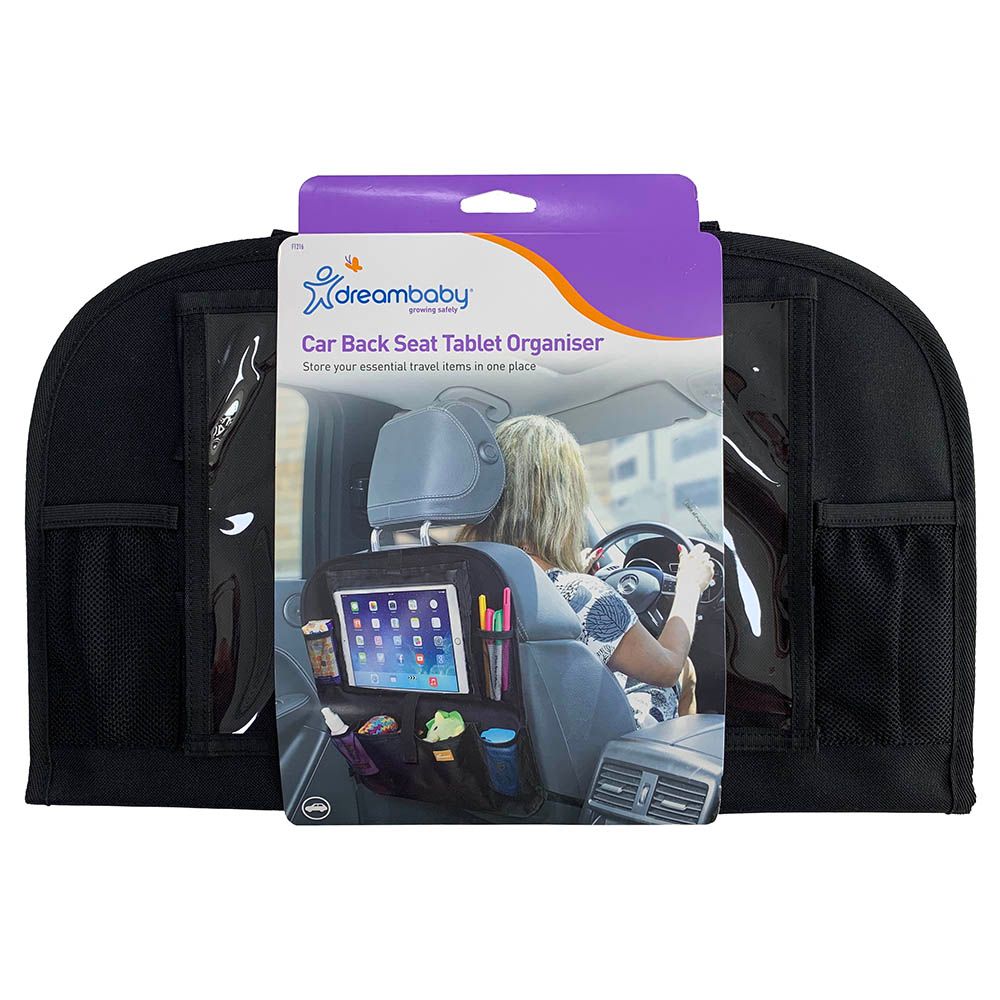 Dreambaby - Car Back Seat Tablet Organiser - Black