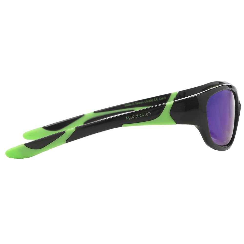 Koolsun - Sport Kids Sunglasses, Black Lime 