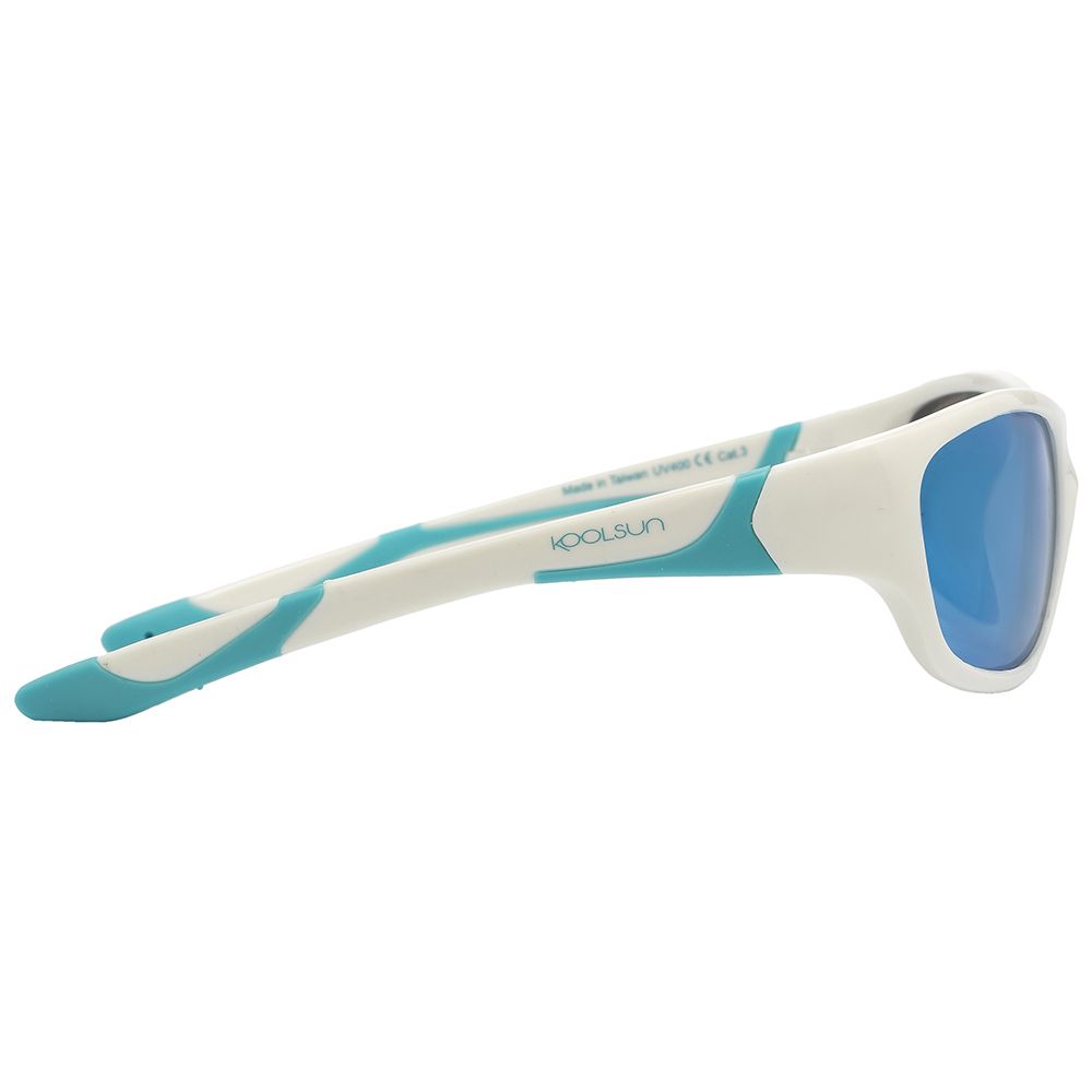 Koolsun - Sport Kids Sunglasses, White Ice Blue 