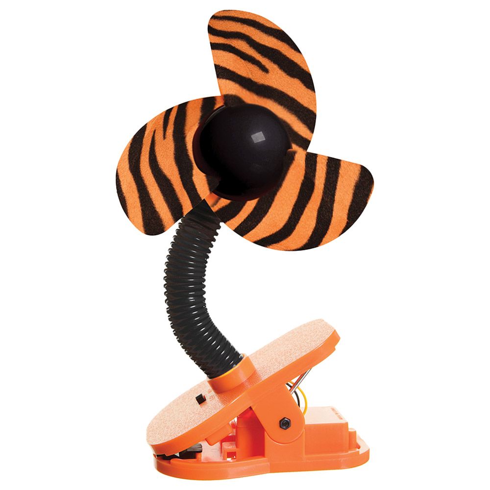 Dreambaby - Clip On Fan Tiger Blades - Orange & Black