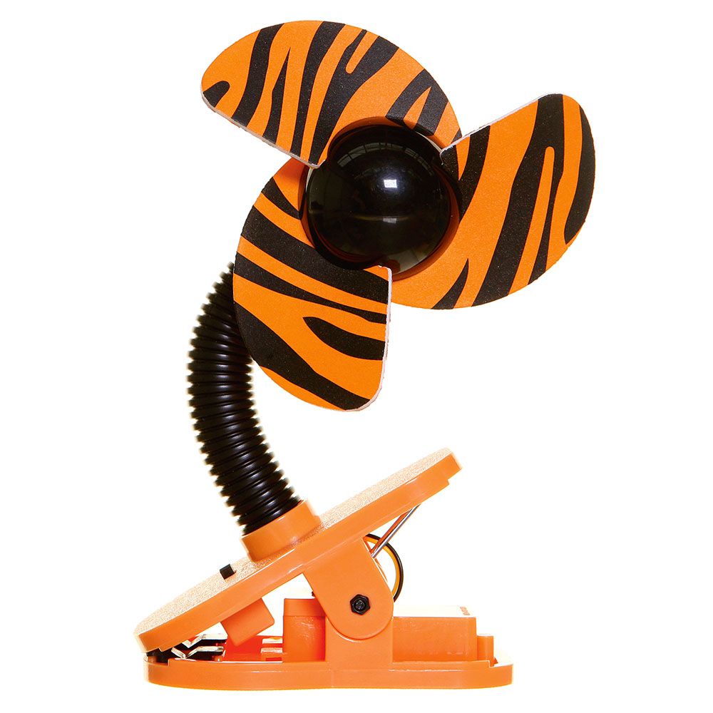 Dreambaby - Clip On Fan Tiger Blades - Orange & Black