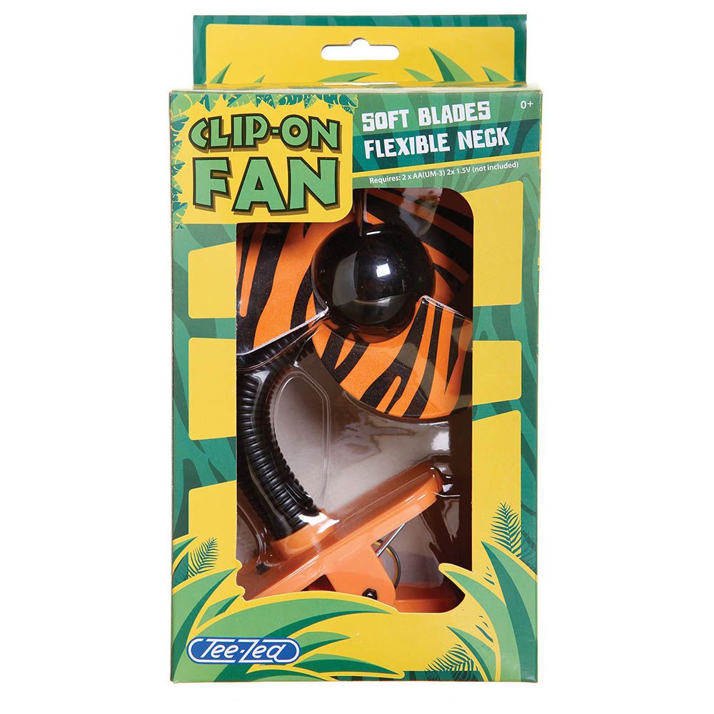 Dreambaby - Clip On Fan Tiger Blades - Orange & Black