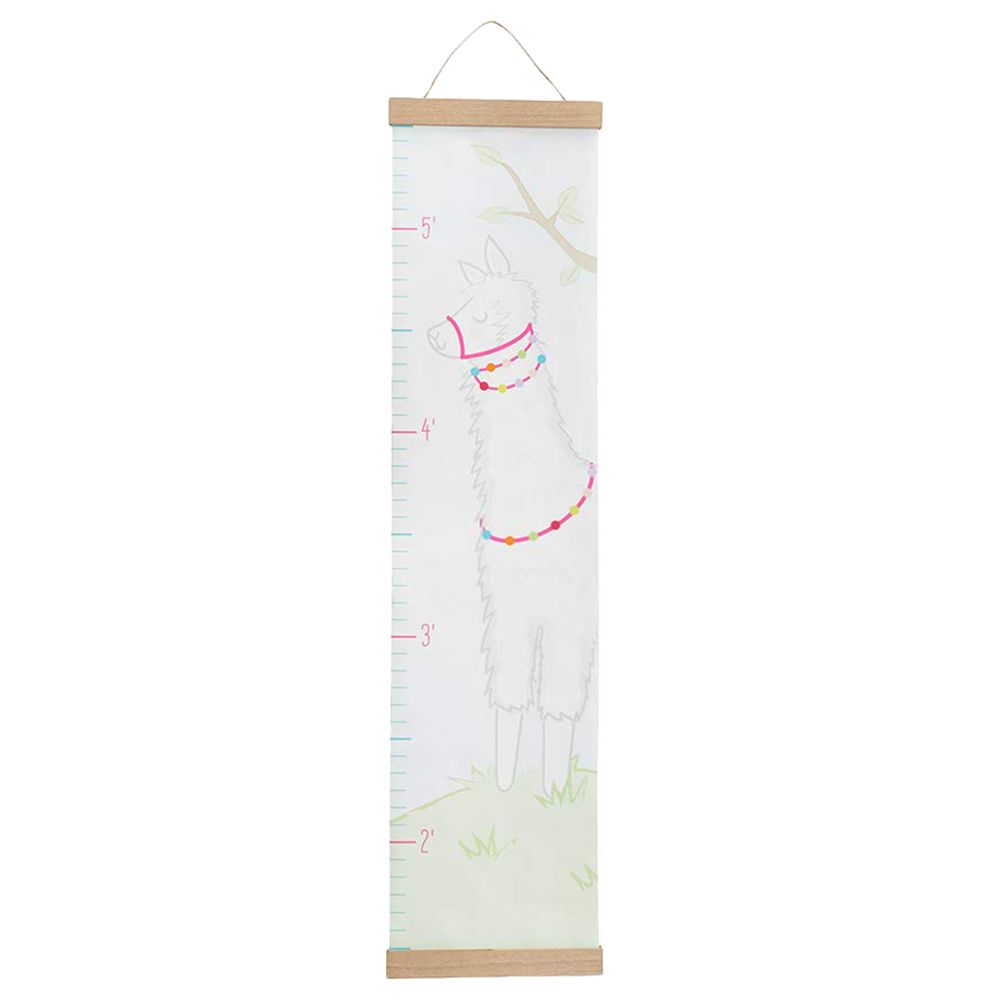 Baby Aspen - Llama Hanging Growth Chart - Pink