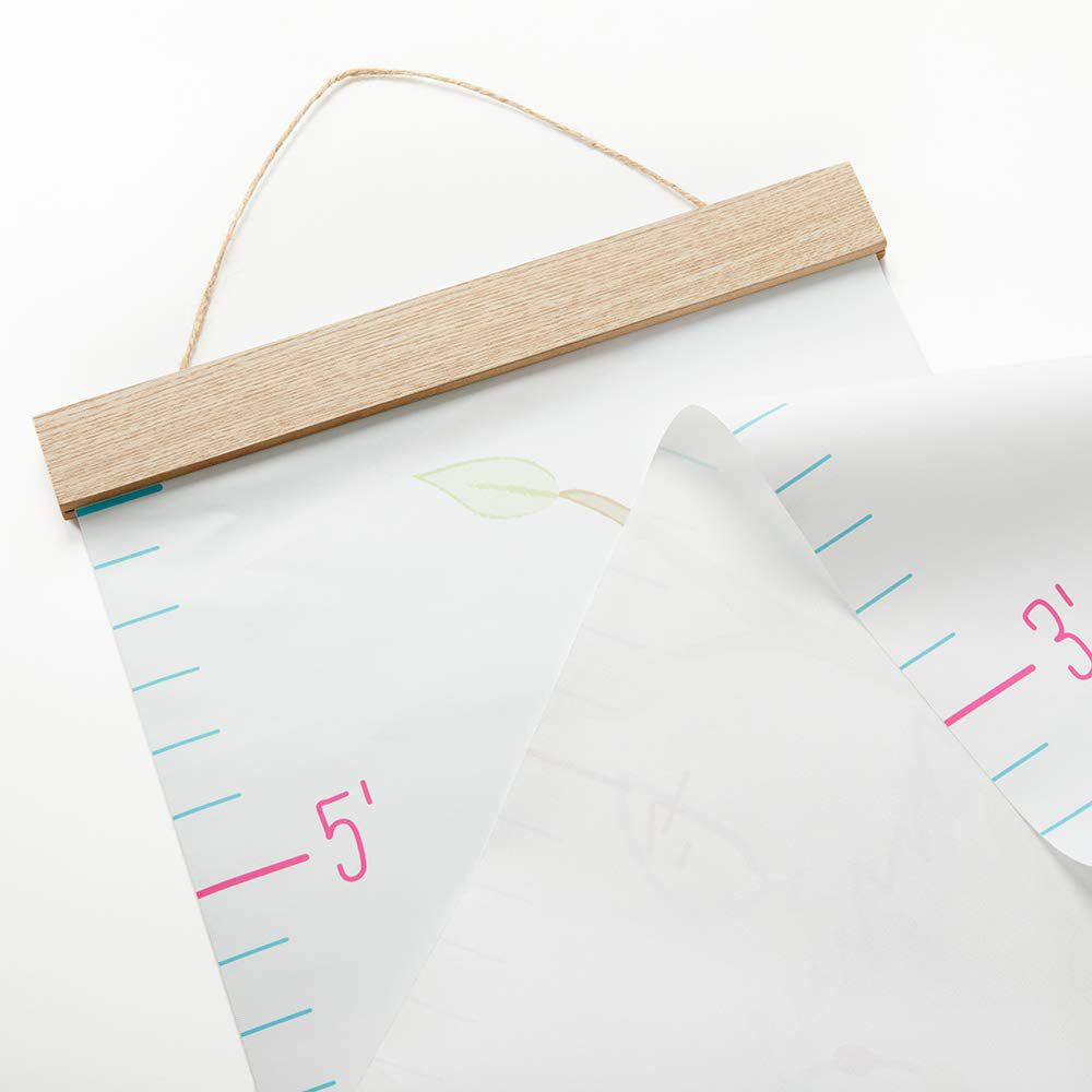 Baby Aspen - Llama Hanging Growth Chart - Pink