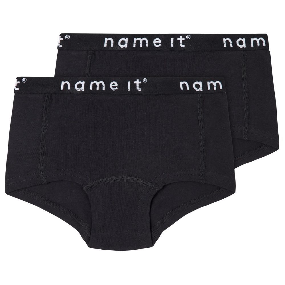 Name it - Organic Hipster Briefs Pack of 2 - Black