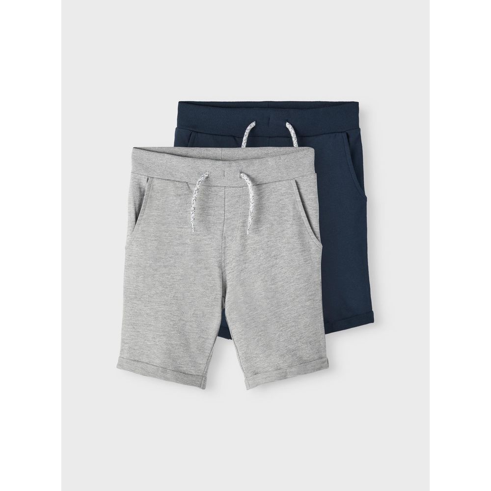 nameIt - 2-Pk Sweat Shorts - Grey