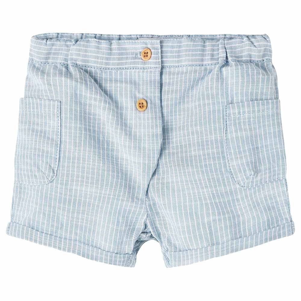 Name It - Baby Boys Woven Shorts - Smoke Blue