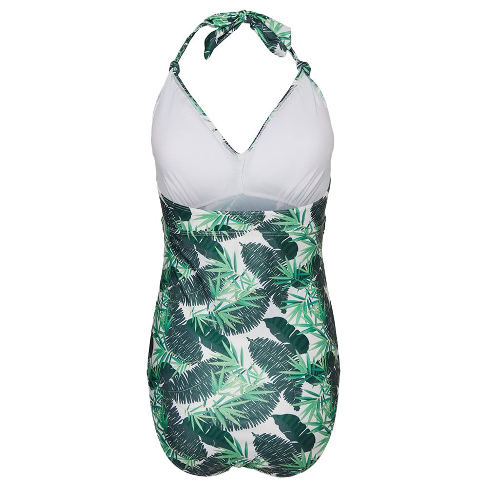 Mamalicious - Padded Swimsuit - Trekking Green