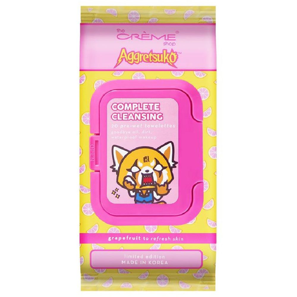 The Creme Shop - Aggretsuko Cleansing 20 Pre-Wet Towelettes