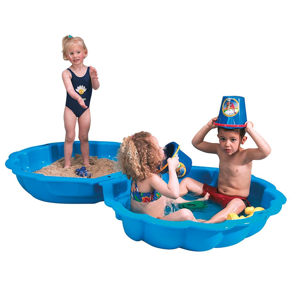 Paradiso Toys - Blue Shell Sandpit Sandbox - Blue