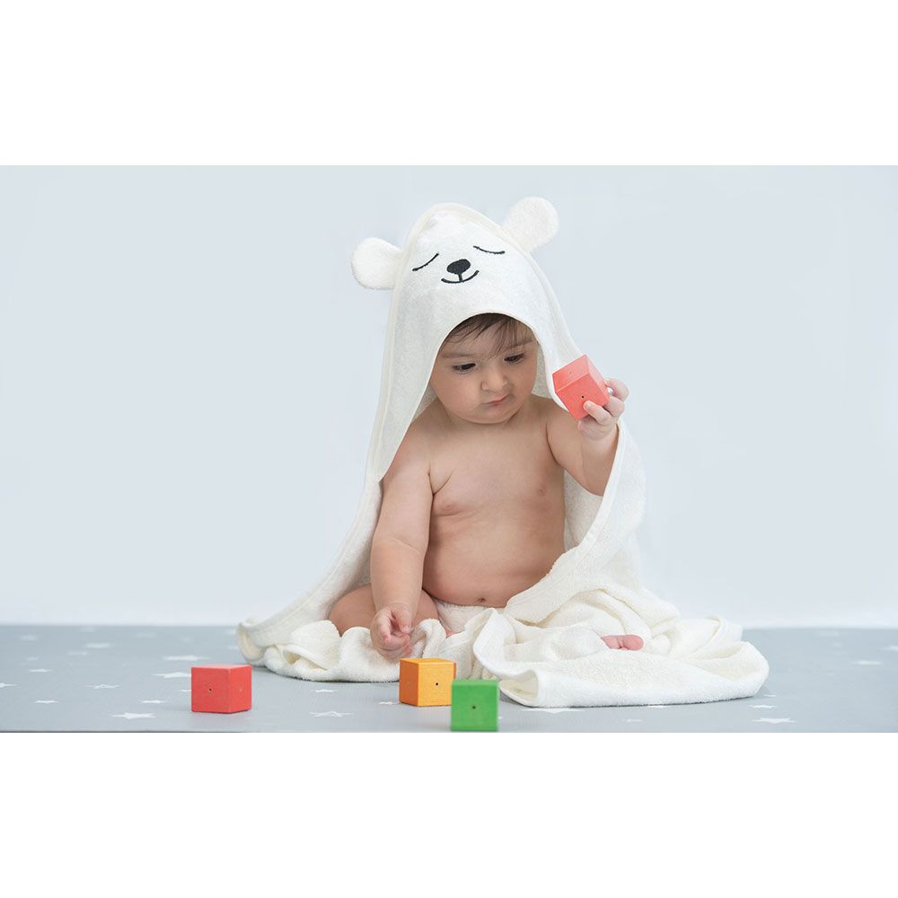 Tiny Toes - Baby & Toddler Towel Hooded Bear - Large (Exclusive)