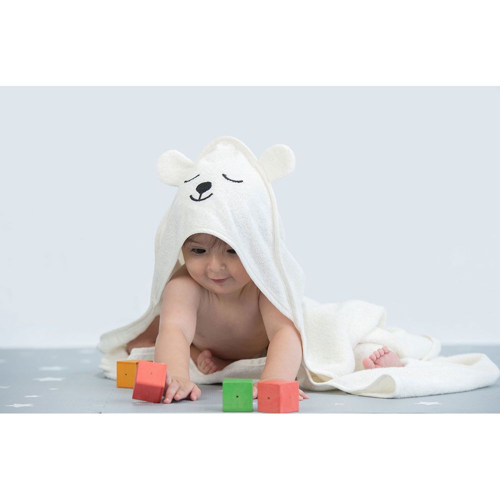 Tiny Toes - Baby & Toddler Towel Hooded Bear - Large (Exclusive)