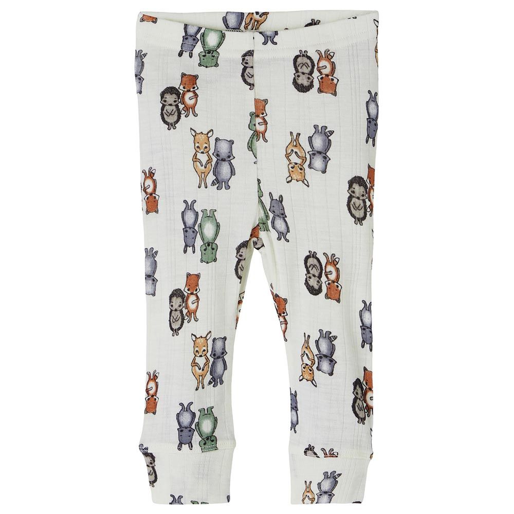 Name It - Boys Wang Wool Baby Pants - Snow White