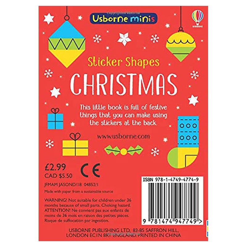 Sticker Shapes Christmas