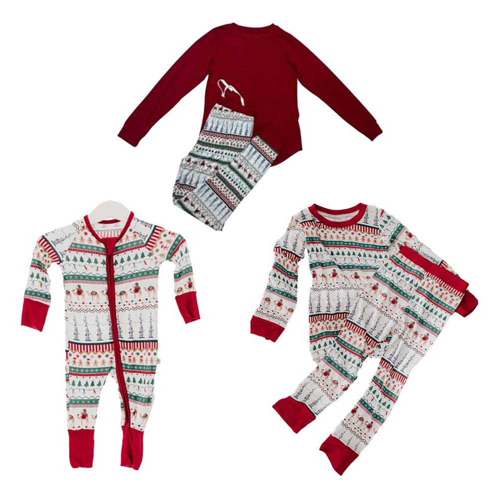 Lullabae - Camel Claus Chirstmas Sleepwear Bundle for Mum, Dad, Kids and Baby