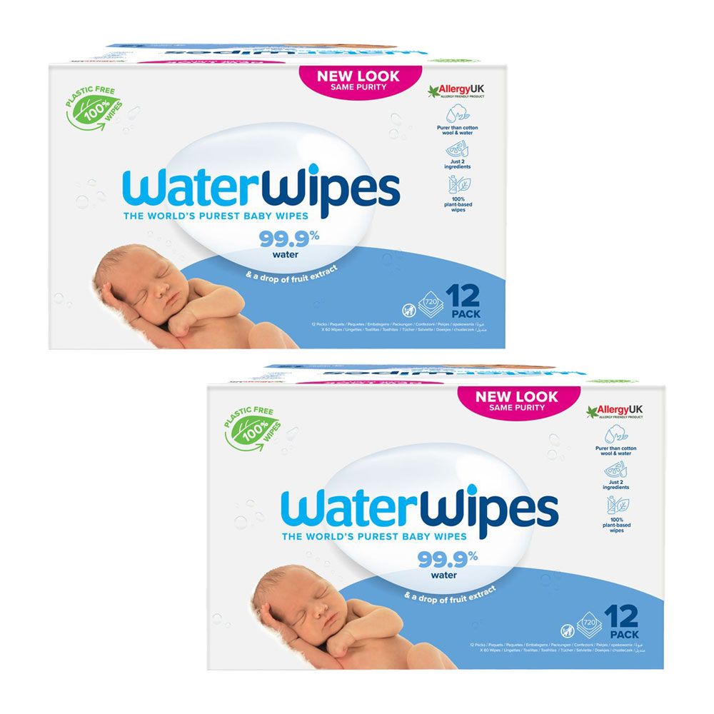 Waterwipes - Original Plastic Free Wet Wipes - 1440pcs