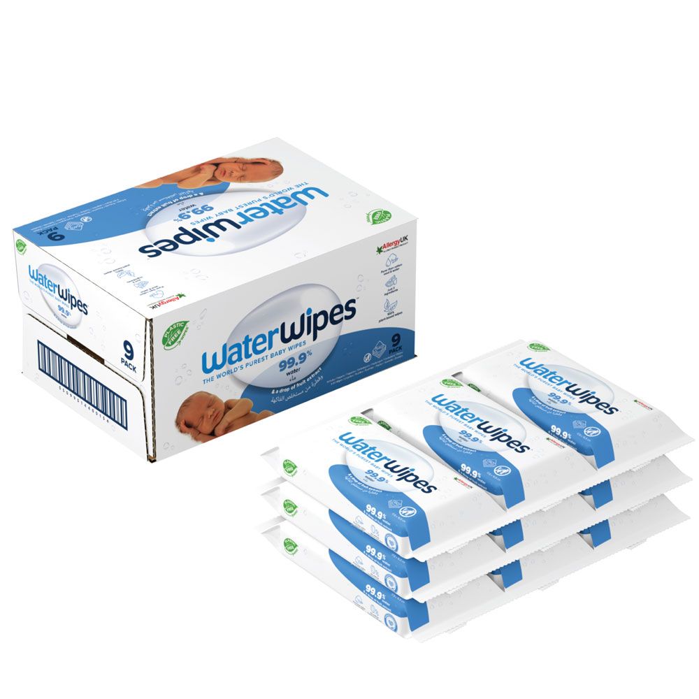 WaterWipes - Original Plastic Free Unscented Wet Wipes - 1080pcs