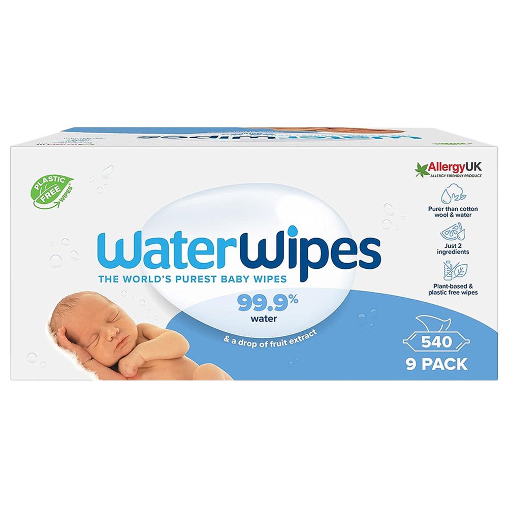 WaterWipes - Original Plastic Free Unscented Wet Wipes - 1080pcs