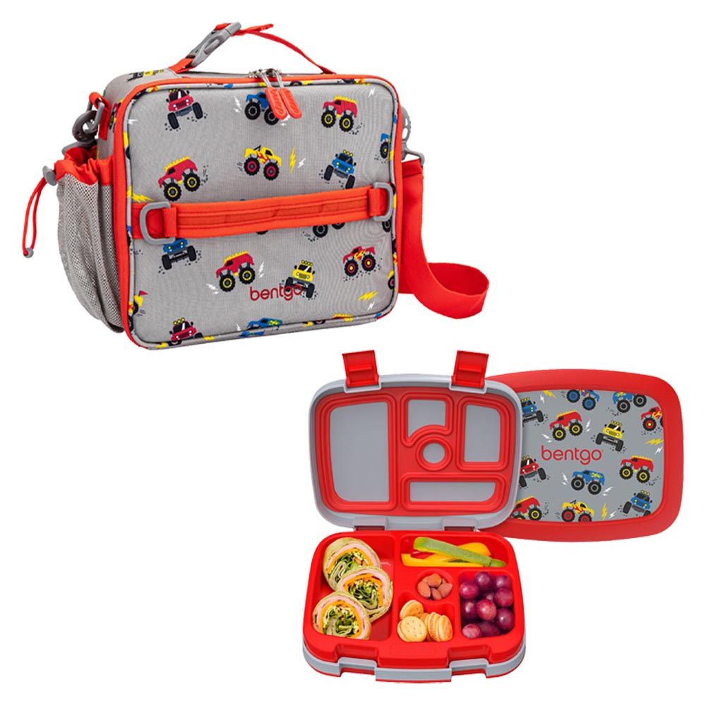 Bentgo - Kids Prints Lunchbox & Lunchbag - Trucks