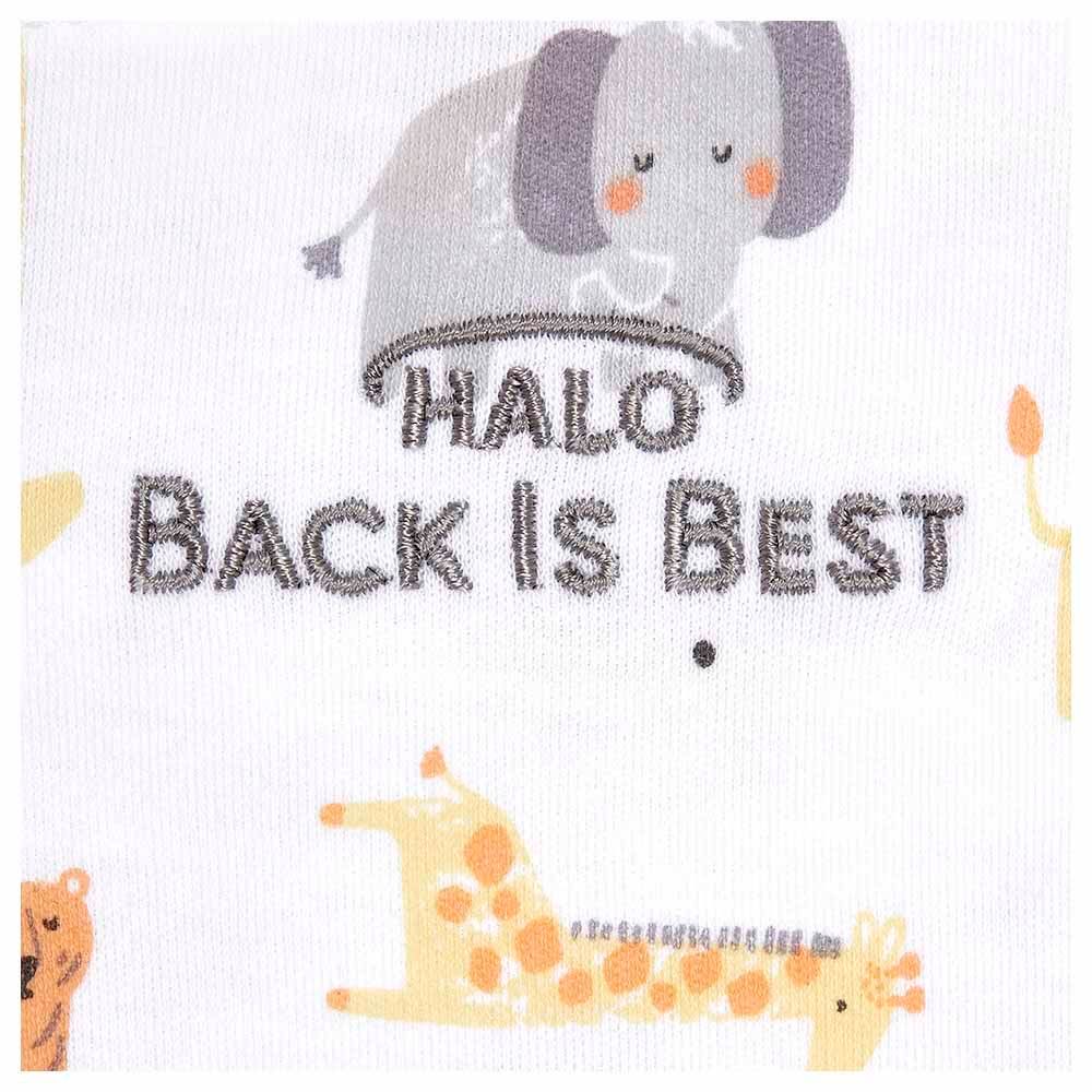 Halo - 100% Cotton Sleeping Bag - Jungle + Heather Grey - 18-36M