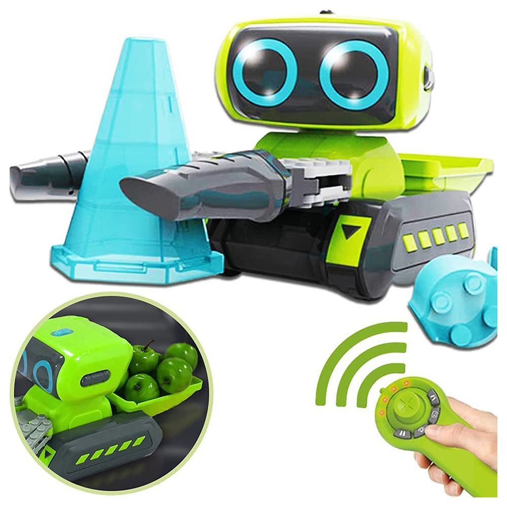 Fitto - Stunt Remote Control Robot Car - Green