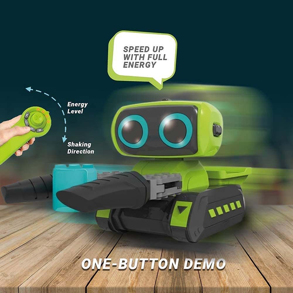 Fitto - Stunt Remote Control Robot Car - Green