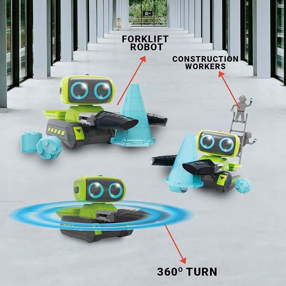 Fitto - Stunt Remote Control Robot Car - Green