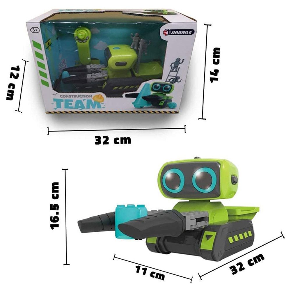 Fitto - Stunt Remote Control Robot Car - Green