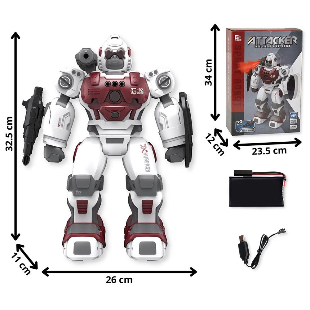 Fitto - Remote Control Smart Gorilla Robot - Red