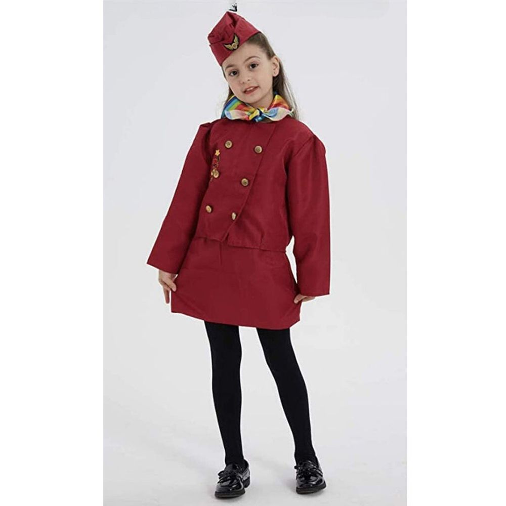 Fitto - Costume Flight Attendant Dress - Red