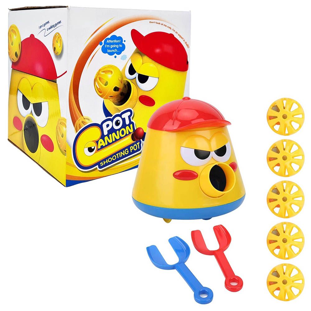 Fitto - Children's Toy Ball Launcher Toy - Yellow