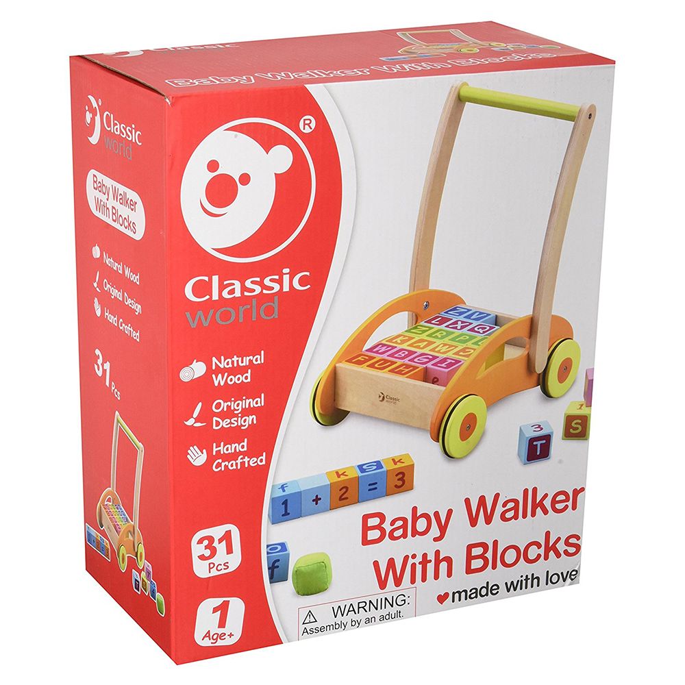 Classic World - Baby Walker with Blocks (Exclusive)