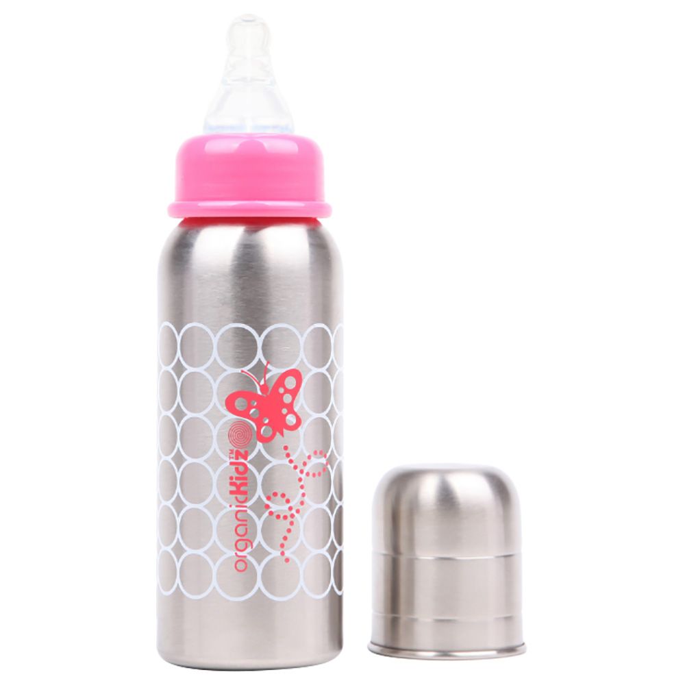 OrganicKidz - Narrow Necked Bottle - Flutterbye - 210ml