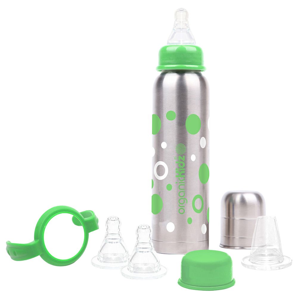 OrganicKidz - Baby Grows Up Gift Narrow Necked Bottle Set - Green