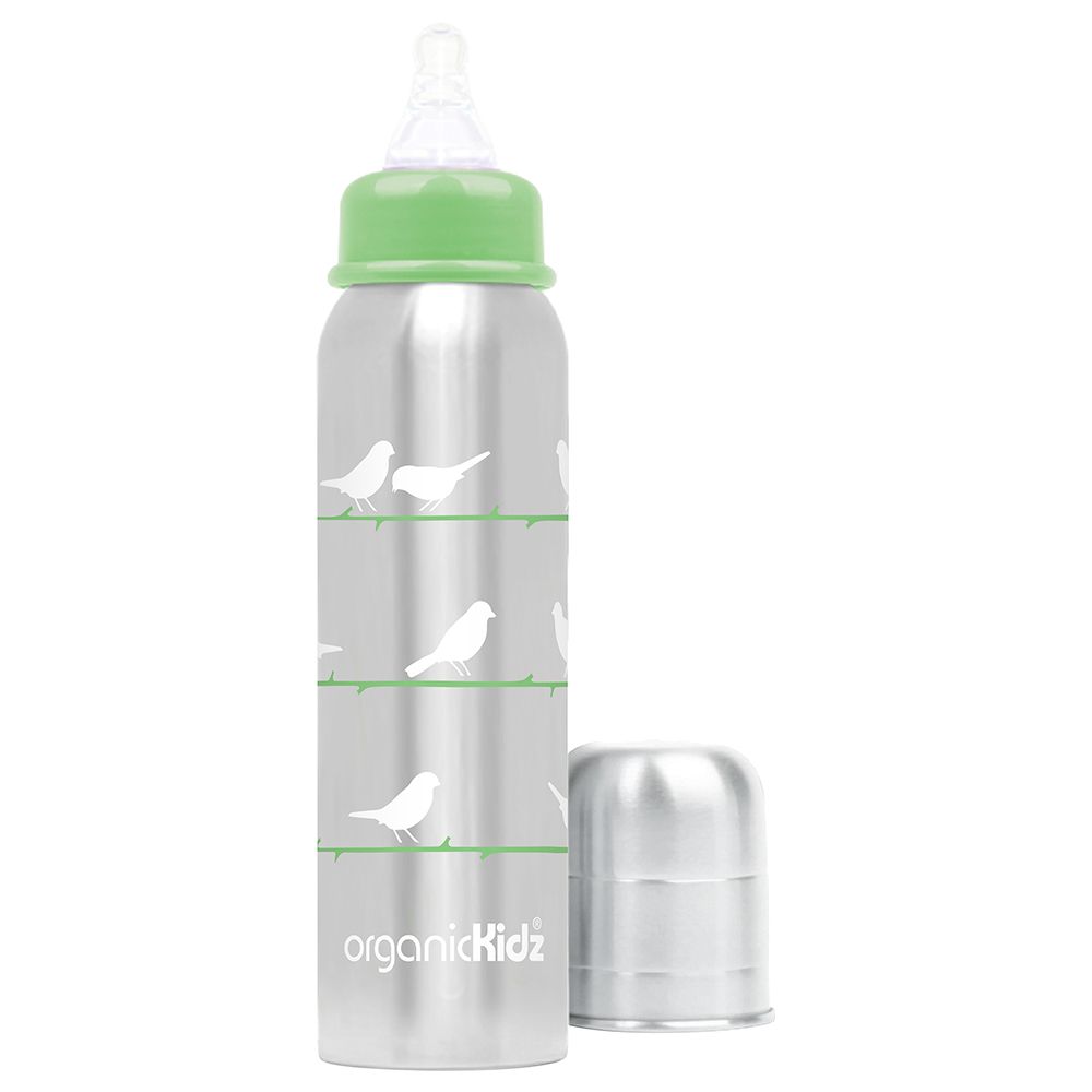 OrganicKidz - Thermal Narrow Necked Bottle - Chirpy - 270ml