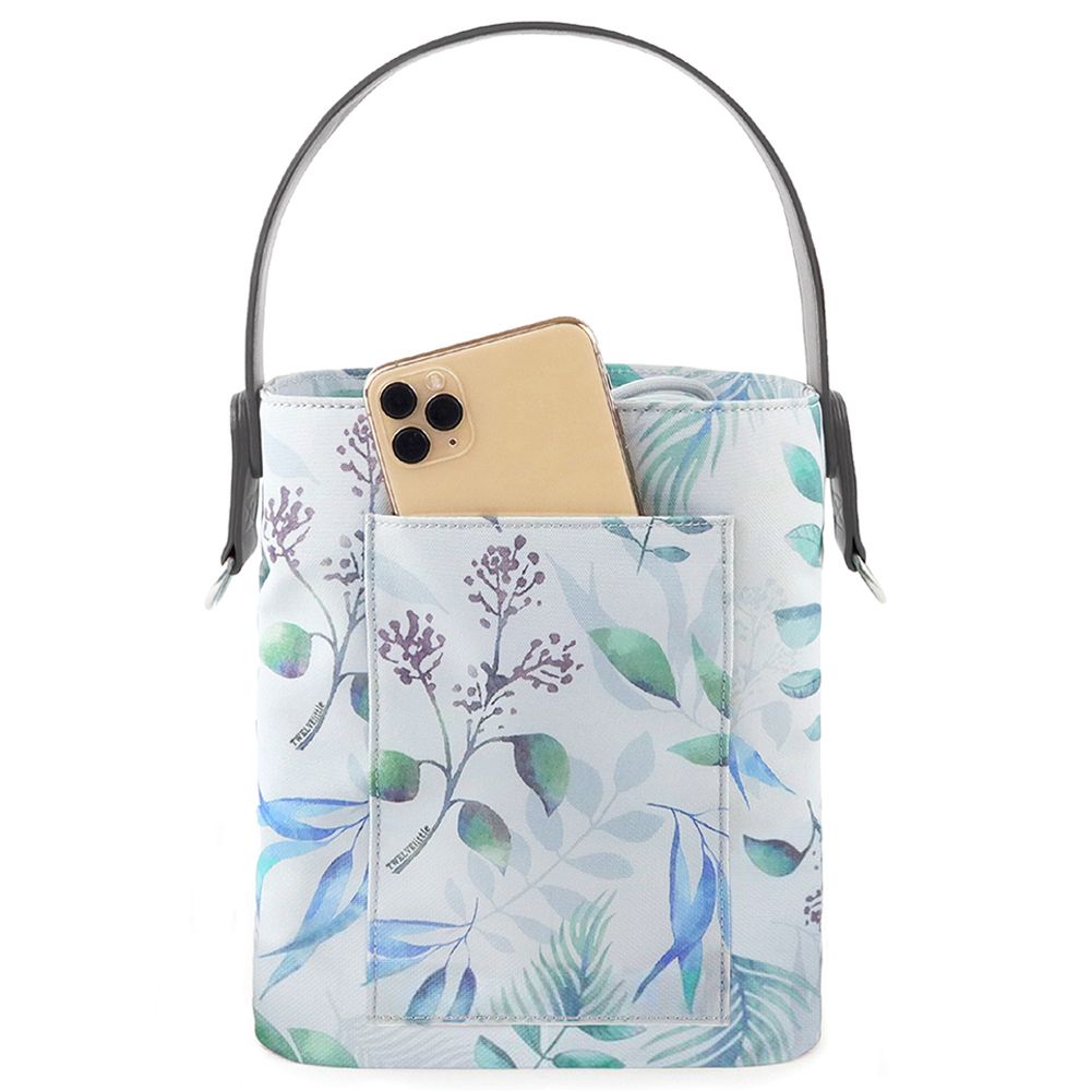 TWELVElittle - Summer/Beach Water-Resistant Insulated Bottle Bag-Leaf