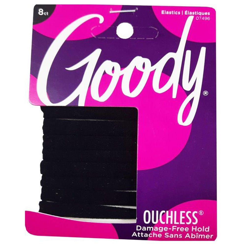 Goody - Athletique Sweat Stretch Elastics 8ct - Black