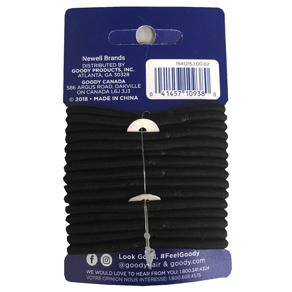 Goody - Ouchless Braided Elastics Black 15ct