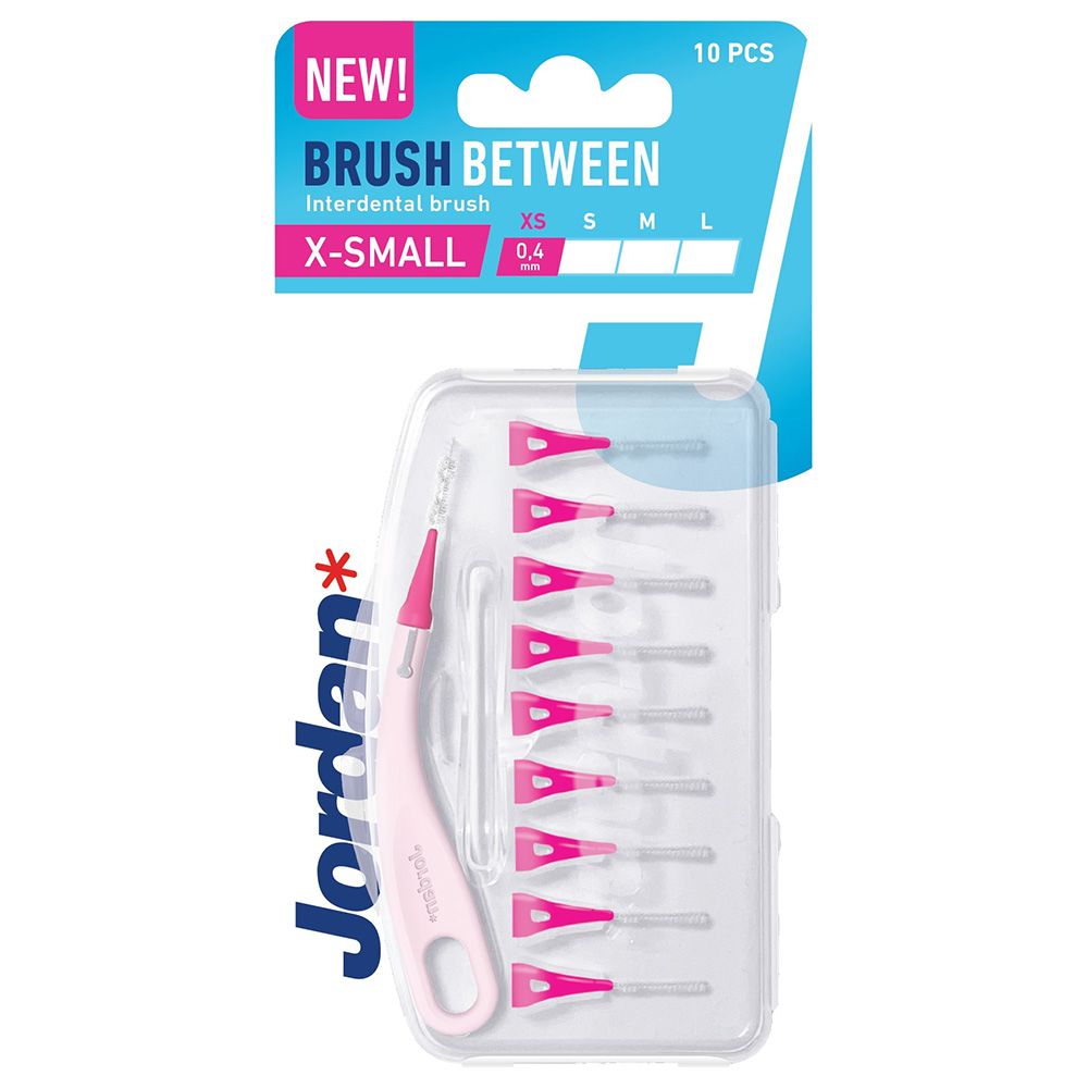 Jordan - Brush Between Interdental Brush XS 0.4mm - Pink