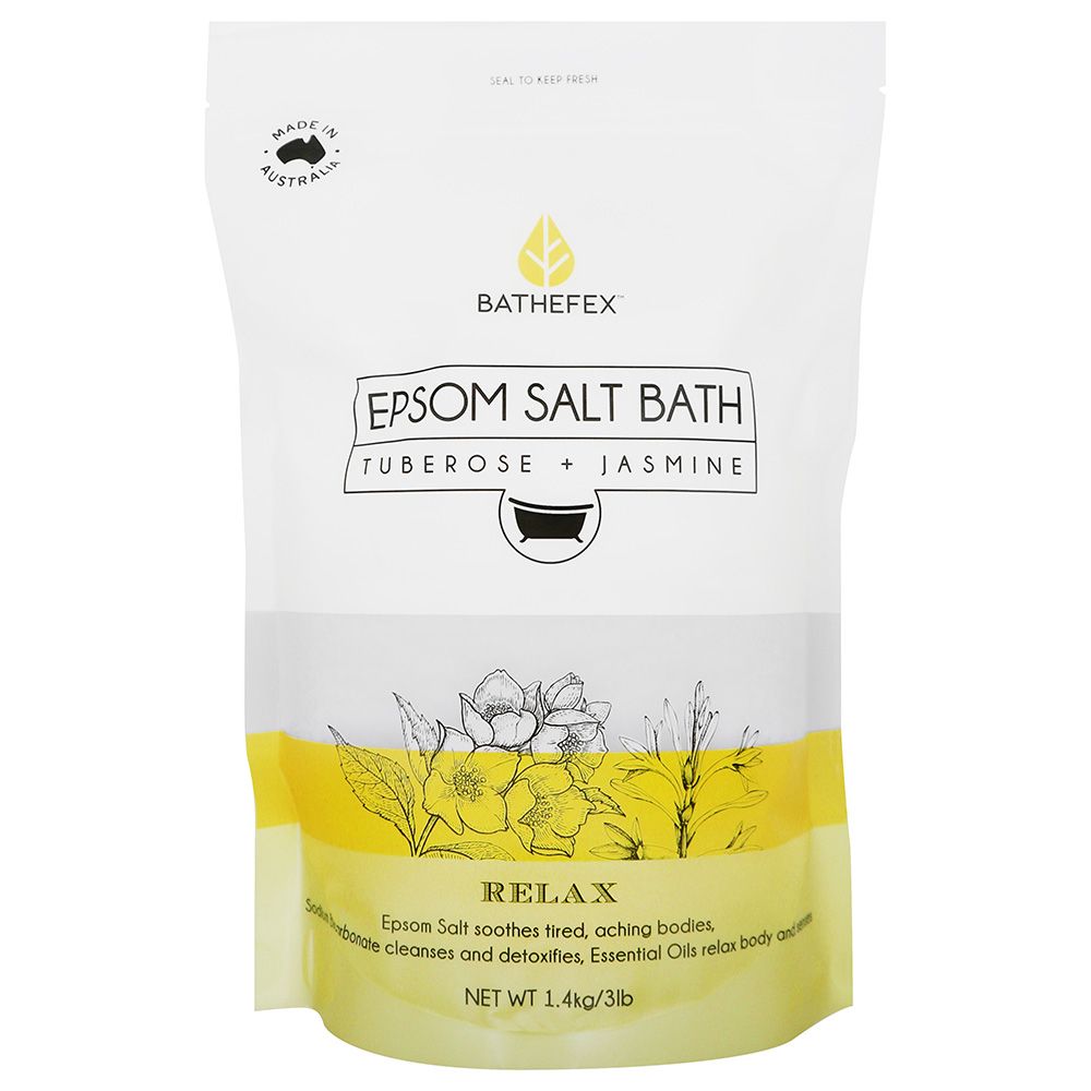 Bathefex - Epsom Salt Bath Tuberose & Jasmine 1.4kg