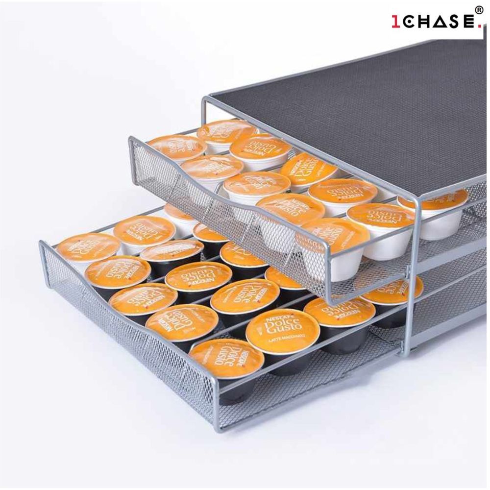 1Chase - Double Layer Drawer Coffee Capsule Holder