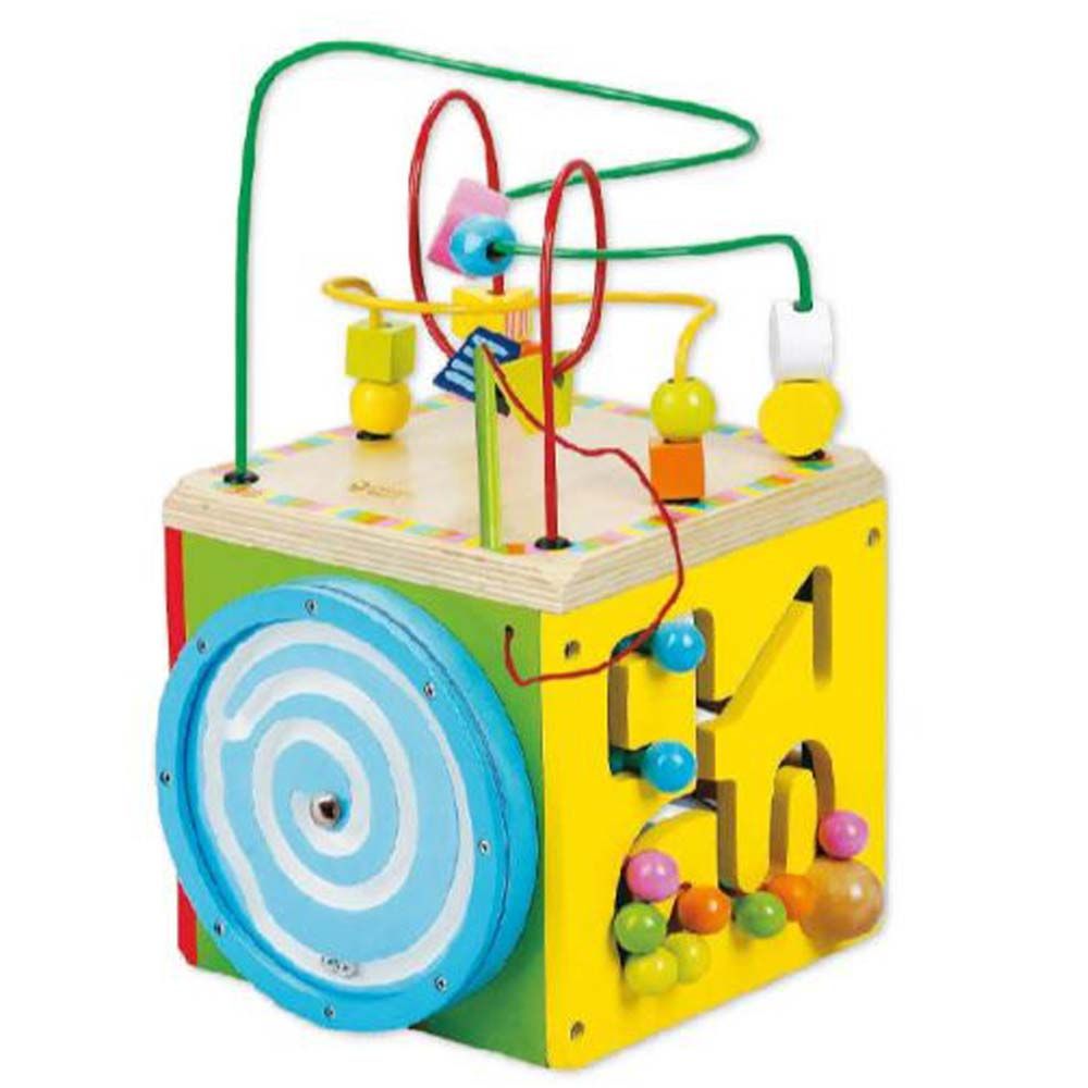 Classic World - Multi-Activity Cube - Yellow/Green (Exclusive)