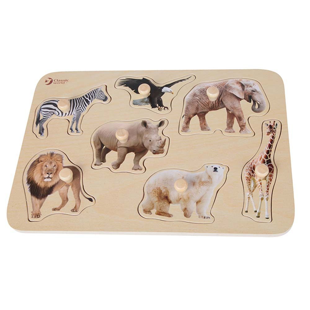 Classic World - Safari Puzzle - 8 Pcs